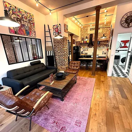 Montmartre Rue Des Martyrs Loft With Ac, 4-7 Peo Apartment Paris